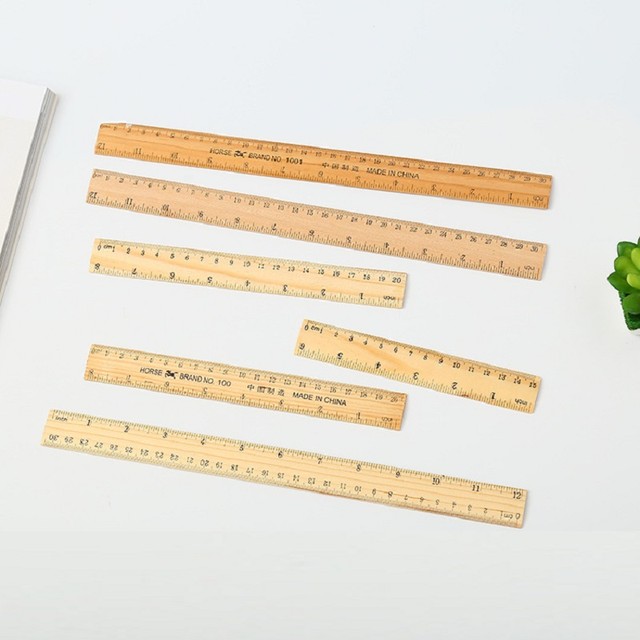 Wooden Office Stationery, Wooden Measuring Tool, Stationery Rules